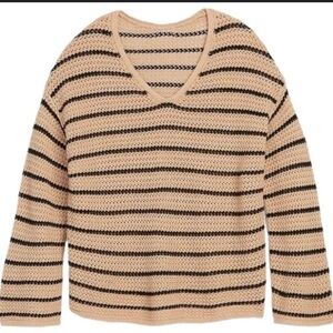 Old Navy Crochet striped sweater - XXL